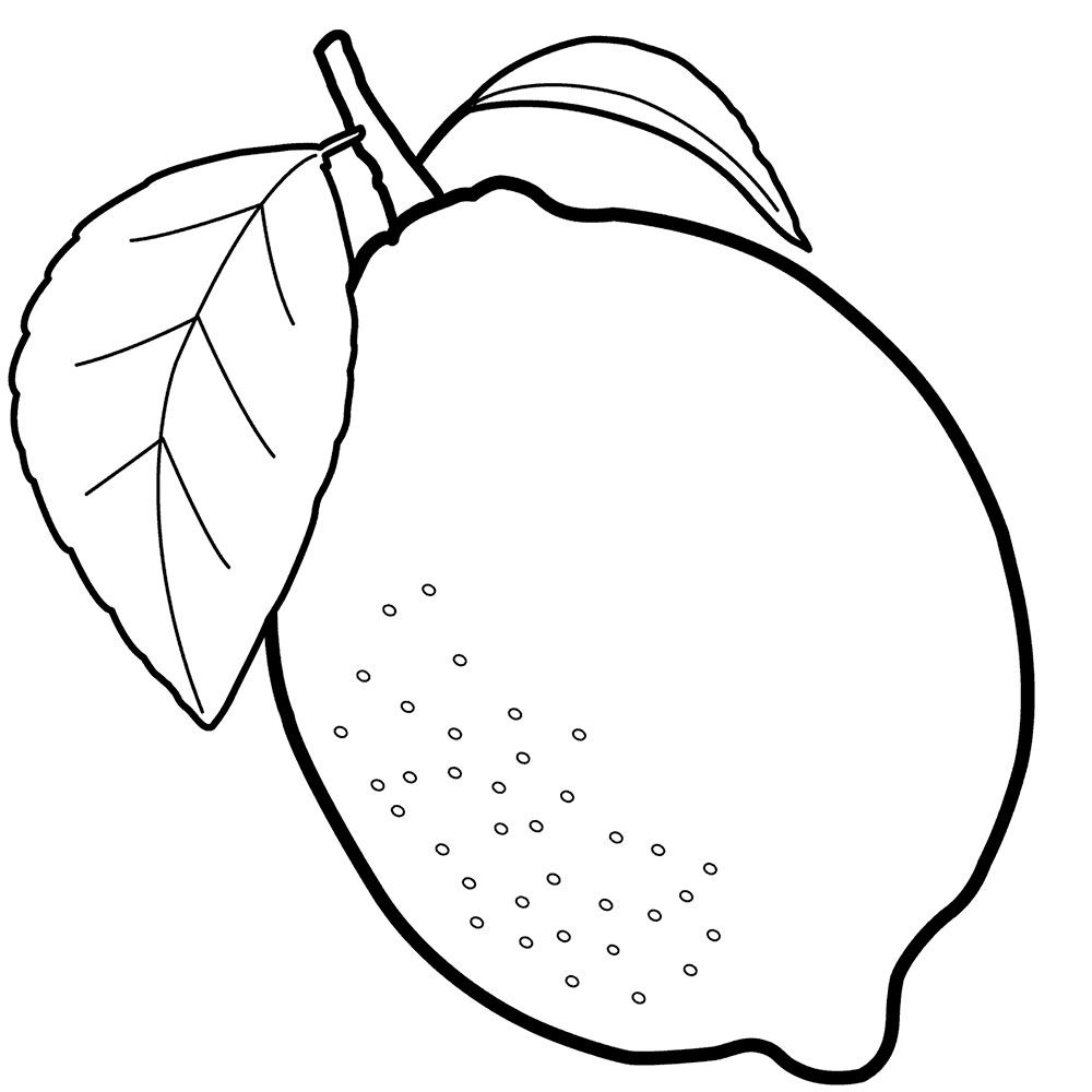 Dibujos de limones para colorear