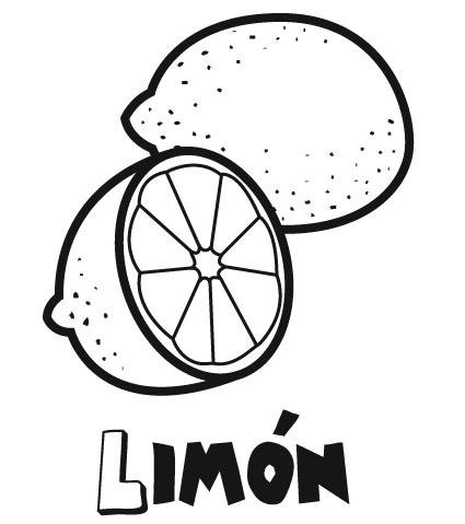Dibujos de limones para colorear