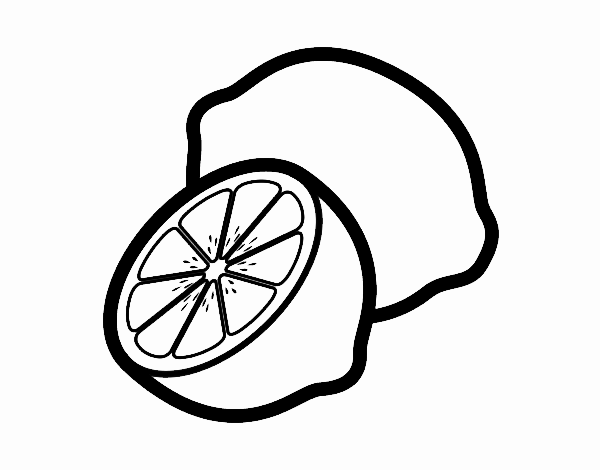Dibujos de limones para colorear