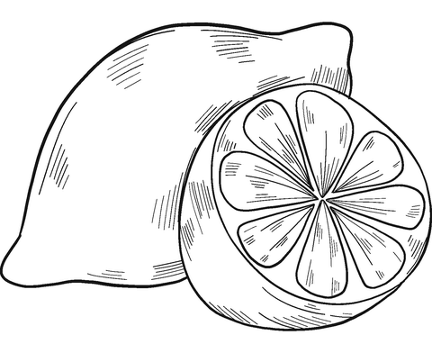 Dibujos de limones para colorear
