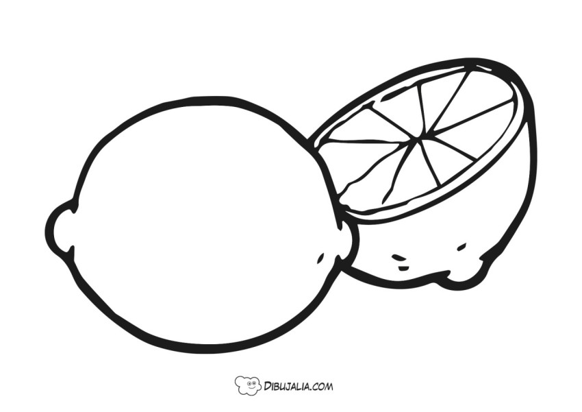 Dibujos de limones para colorear