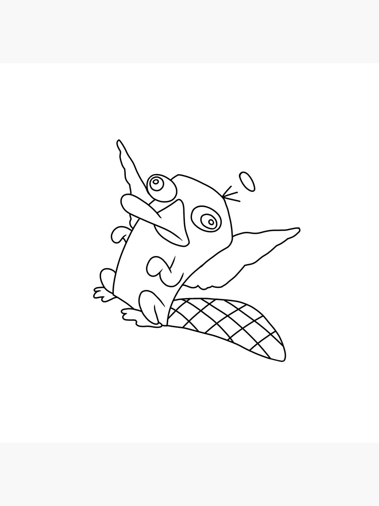 Dibujos de perry ornitorrinco bebe para colorear