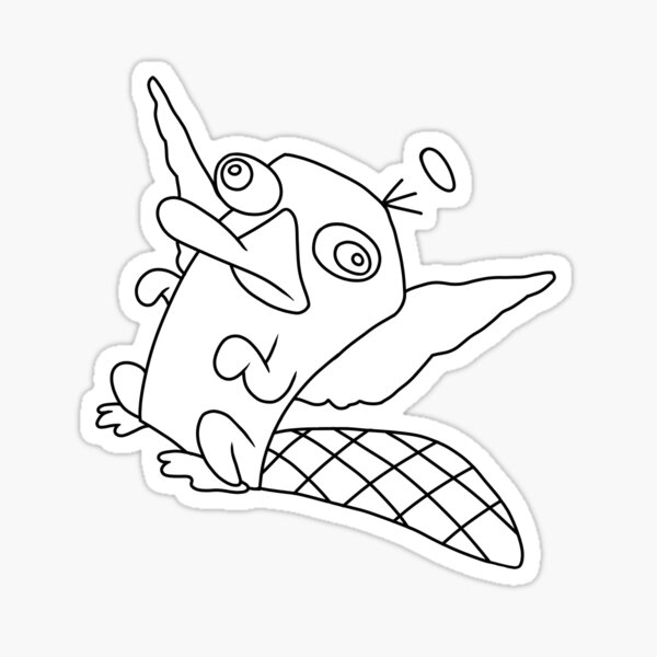 Dibujos de perry ornitorrinco bebe para colorear