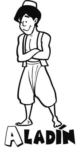 Dibujos de aladino lampara maravillosa para colorear