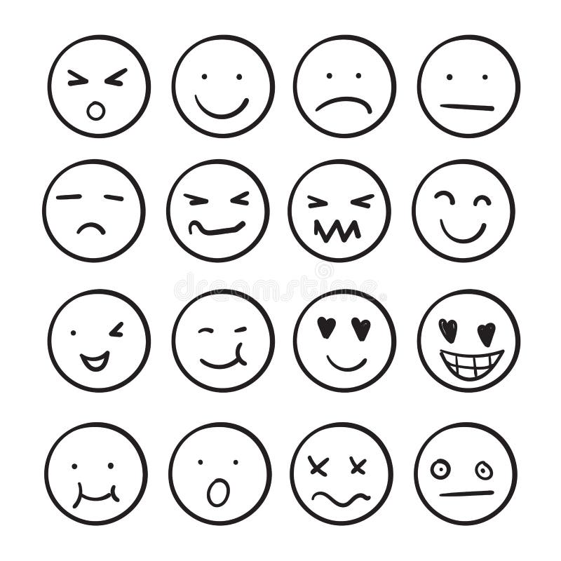 Dibujos de emojis para colorear