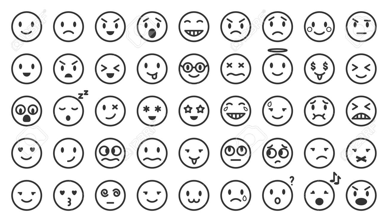 Dibujos de emojis para colorear