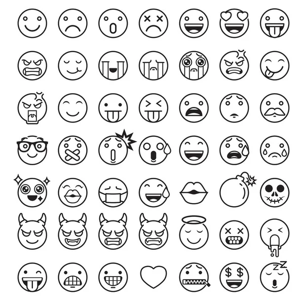 Dibujos de emojis para colorear