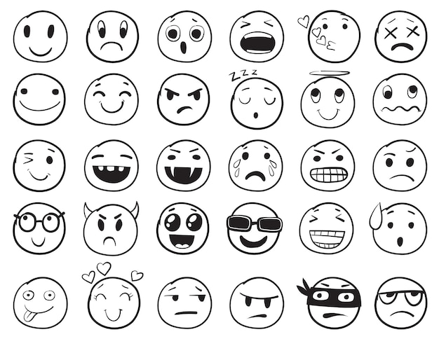 Dibujos de emojis para colorear