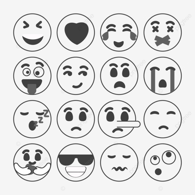 Dibujos de emojis para colorear