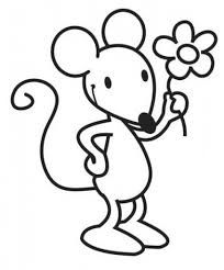 Dibujos de ratita para colorear