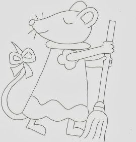 Dibujos de ratita para colorear