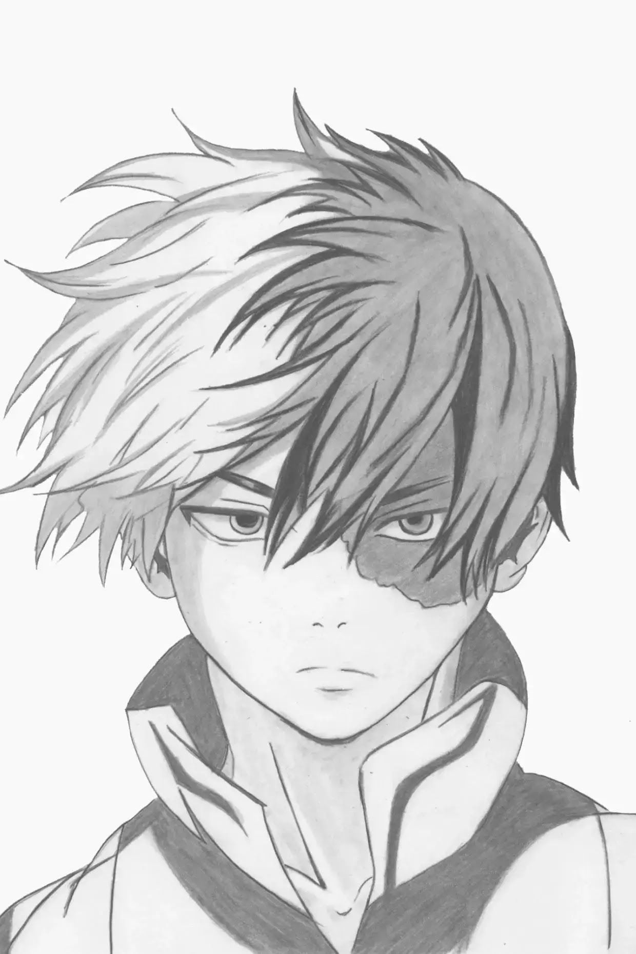 Dibujos de shoto todoroki para colorear