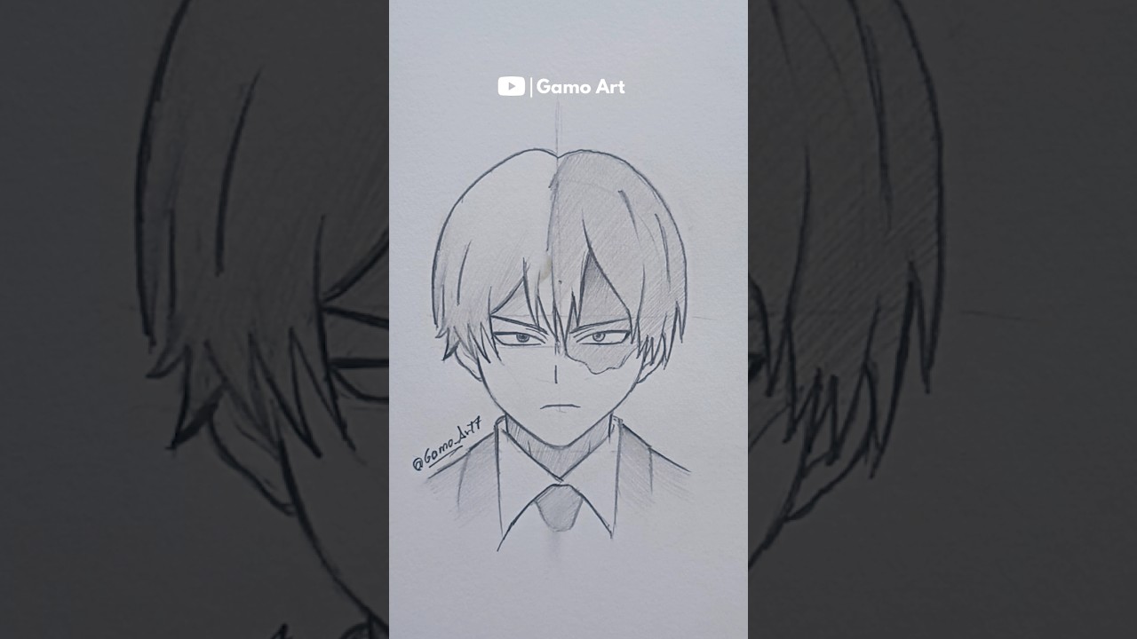 Dibujos de shoto todoroki para colorear