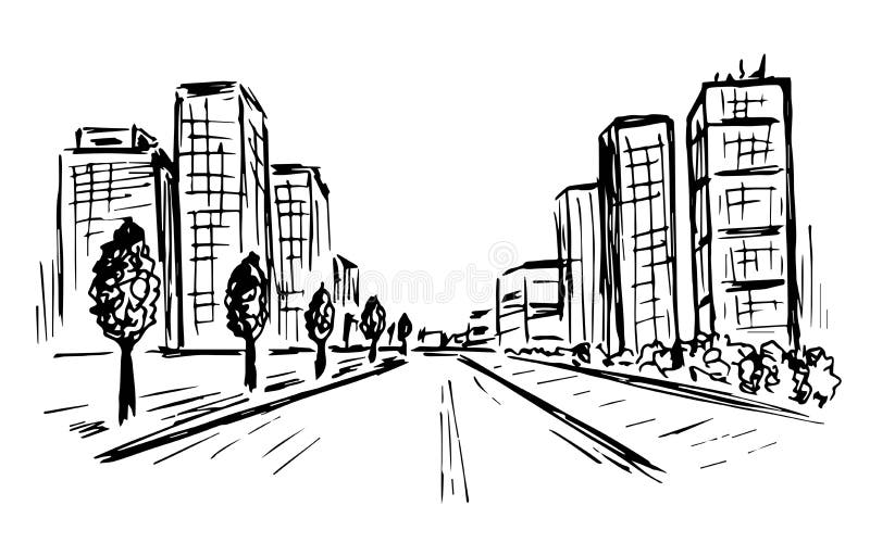 Dibujos de calles avenidas para colorear