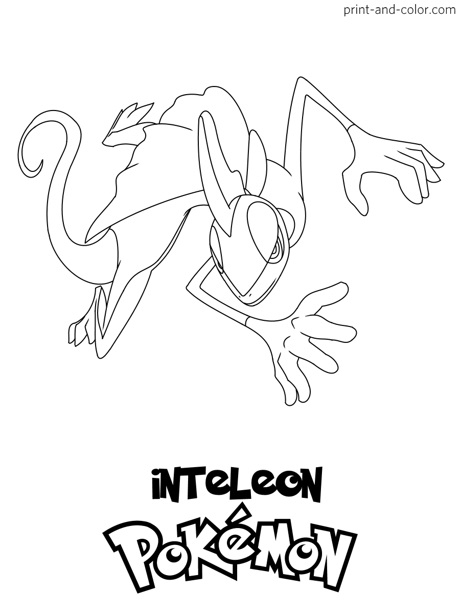 Dibujos de inteleon para colorear