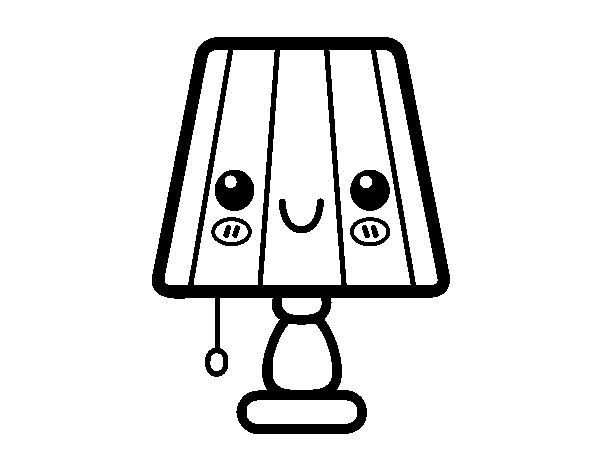 Dibujos de lampara para colorear