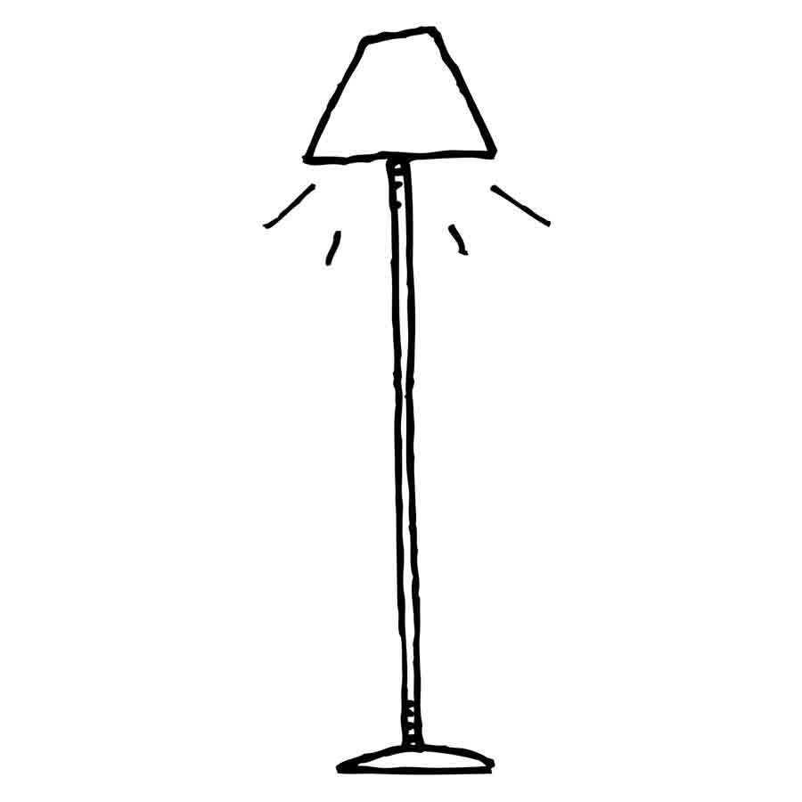 Dibujos de lampara para colorear