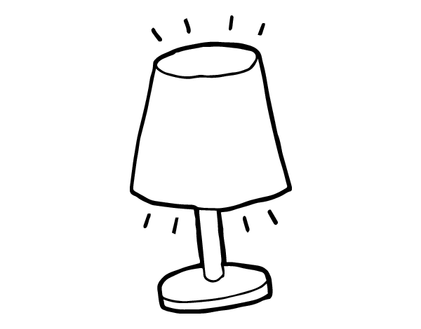 Dibujos de lampara para colorear