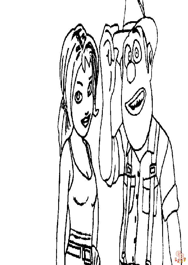 Dibujos de tadeo jones 2 para colorear