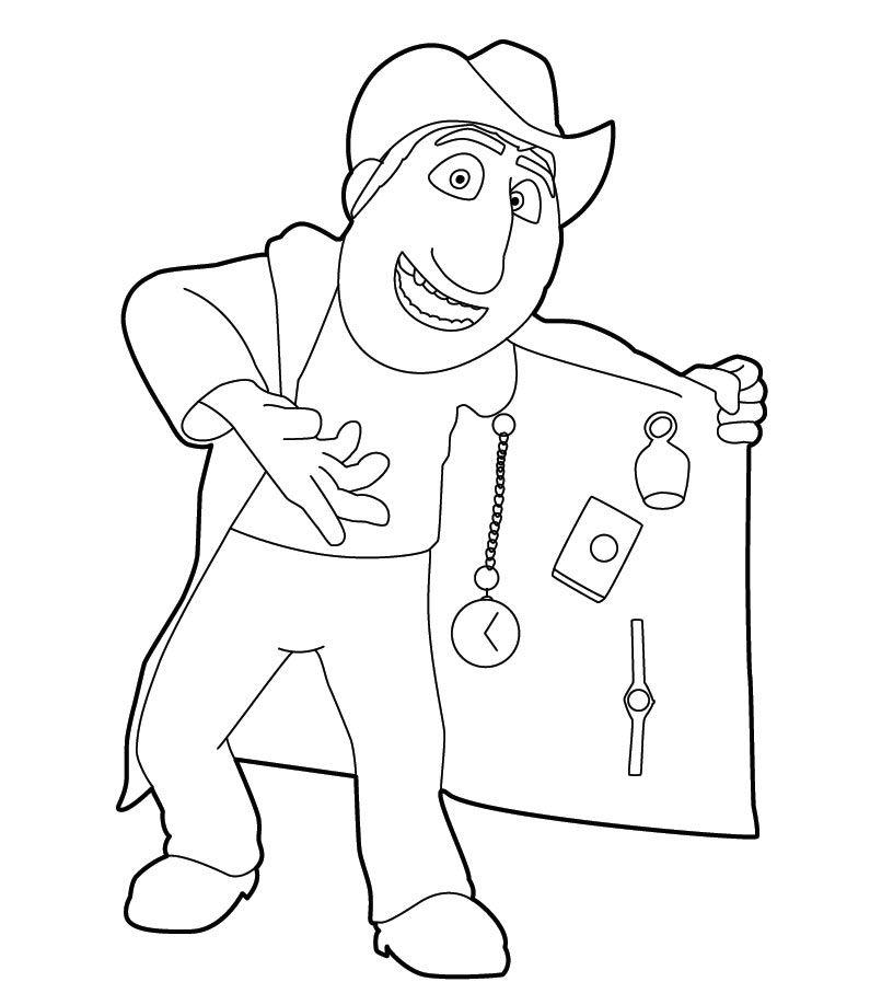 Dibujos de tadeo jones 2 para colorear