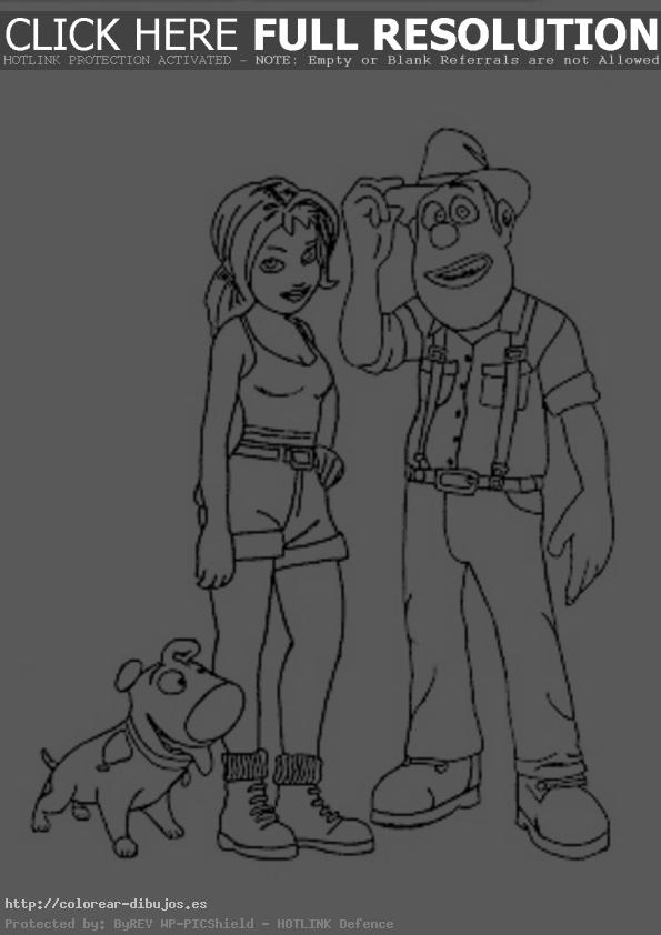 Dibujos de tadeo jones 2 para colorear