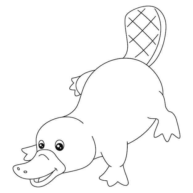 Dibujos de ornitorrinco para colorear