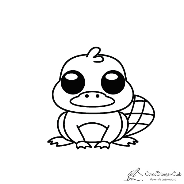 Dibujos de ornitorrinco para colorear