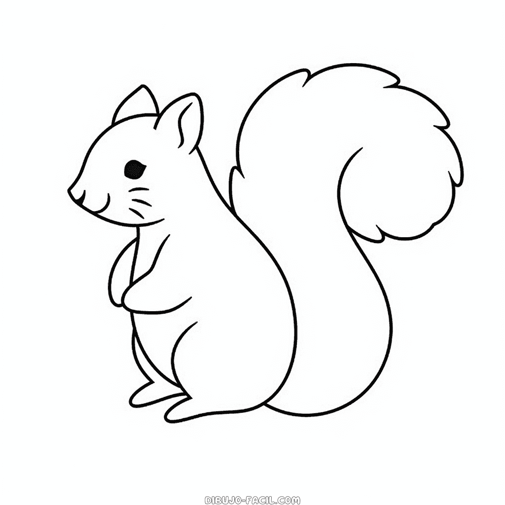 Dibujos de ardillas para colorear