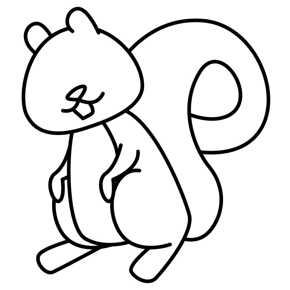 Dibujos de ardillas para colorear