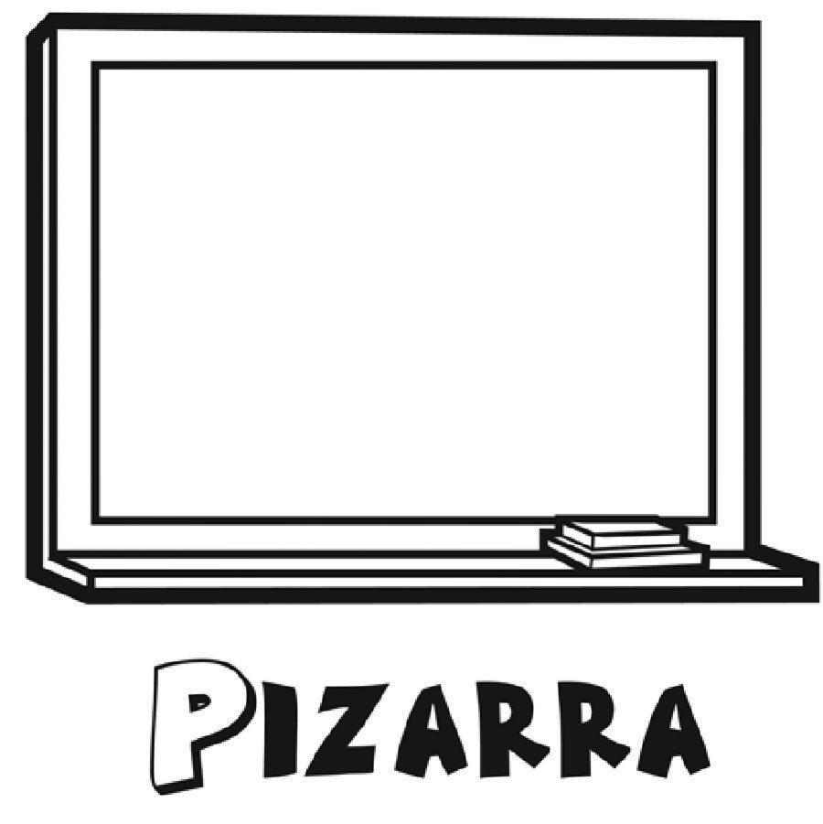 Dibujos de pizarra para colorear