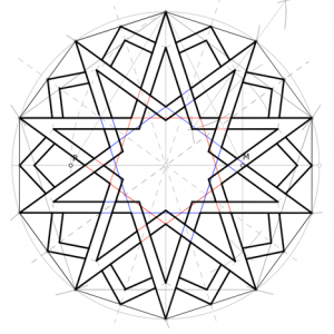 Dibujos de poligonos estrellados para colorear