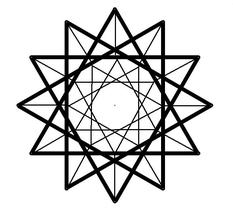 Dibujos de poligonos estrellados para colorear