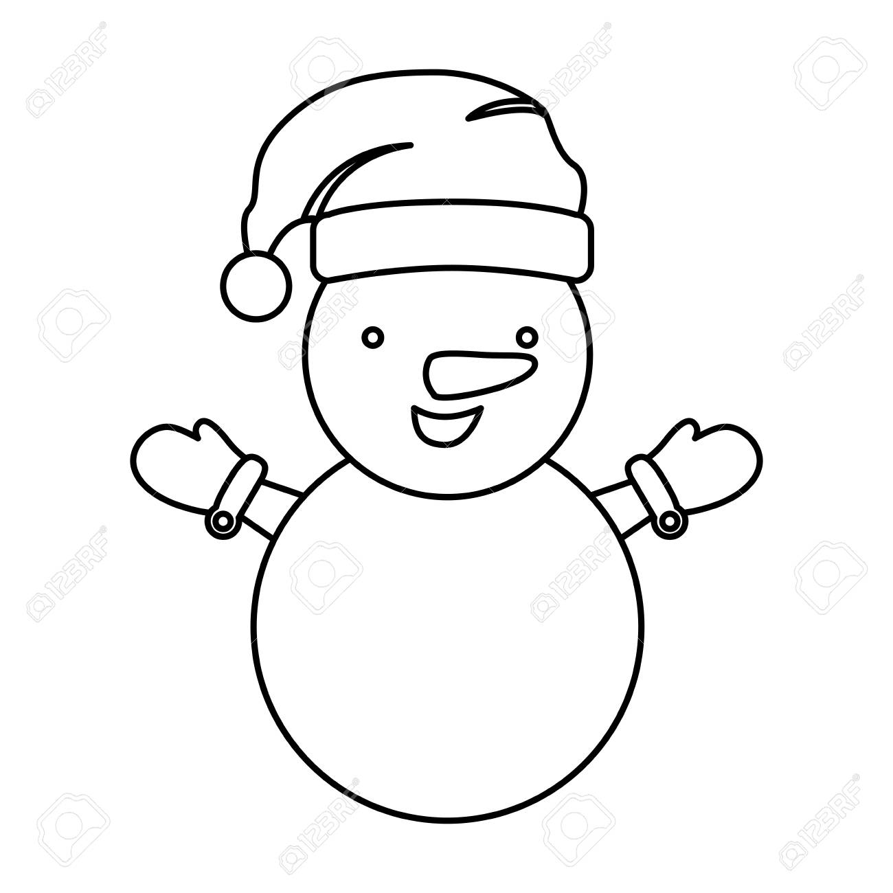 Dibujos De Silueta Mu eco Nieve Para Colorear Vsun