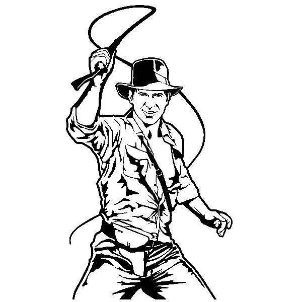 Dibujos de indiana jones para colorear