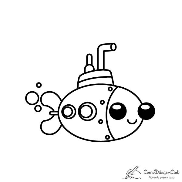 Dibujos de submarino para colorear