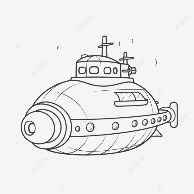 Dibujos de submarino para colorear