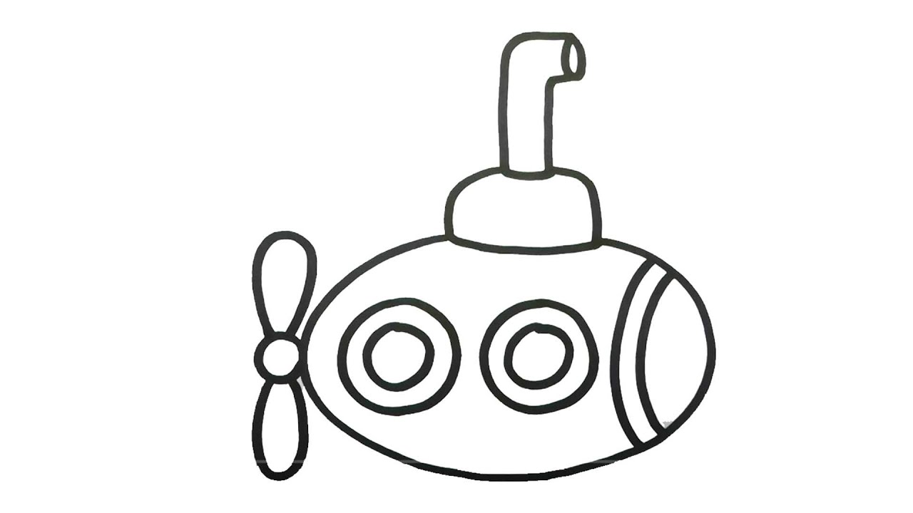 Dibujos de submarino para colorear