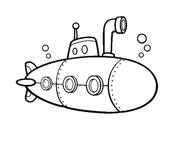 Dibujos de submarino para colorear