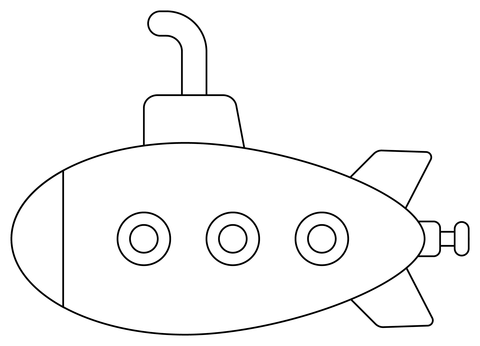Dibujos de submarino para colorear