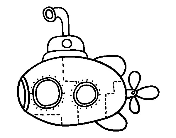 Dibujos de submarino para colorear