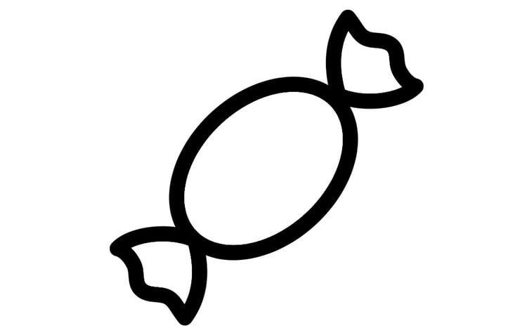 Dibujos de caramelo para colorear