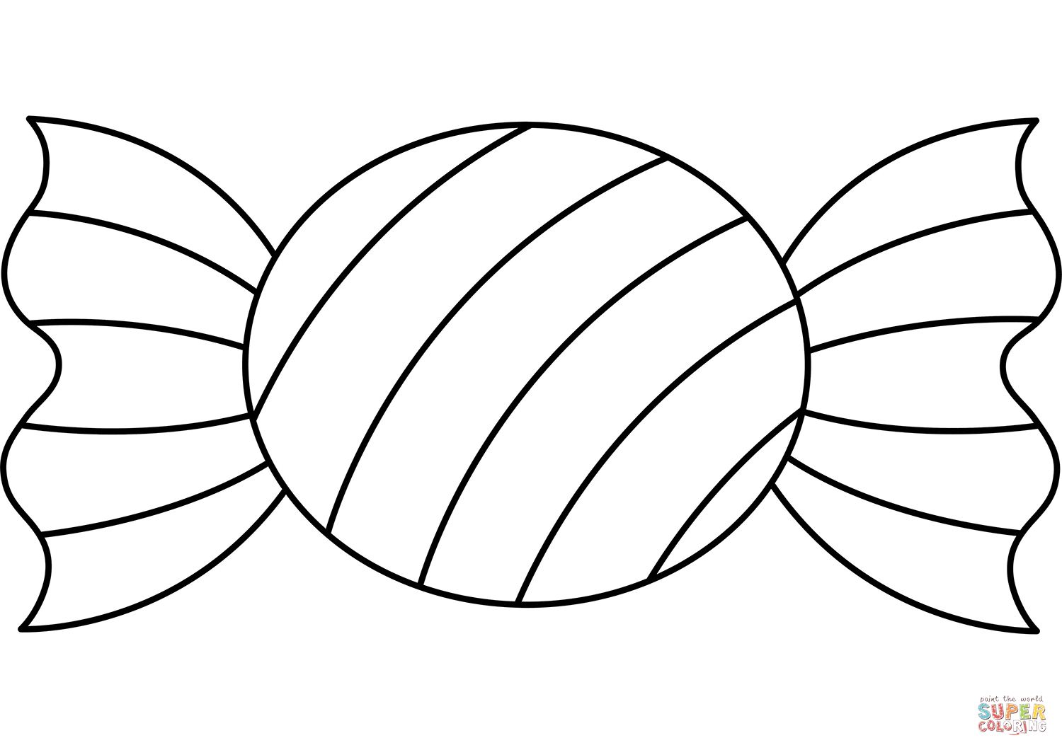 Dibujos de caramelo para colorear