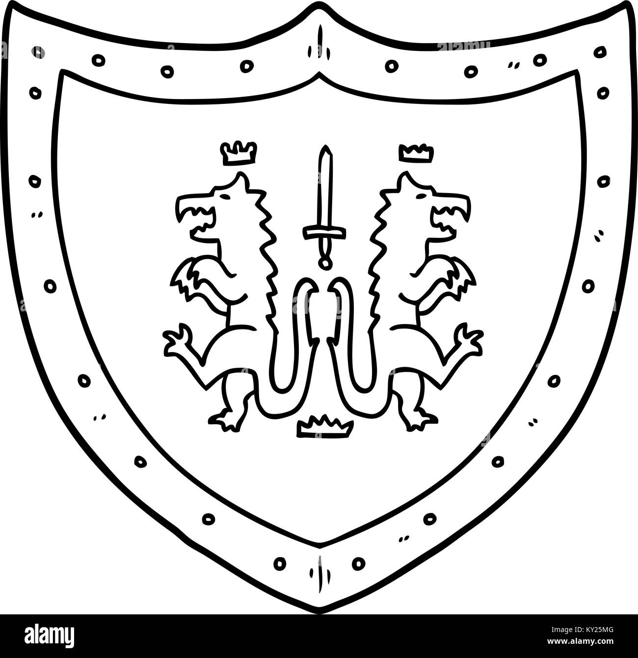 Dibujos de escudo heraldico para colorear