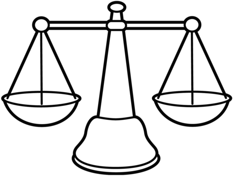 Dibujos de balanza niños para colorear | vsun