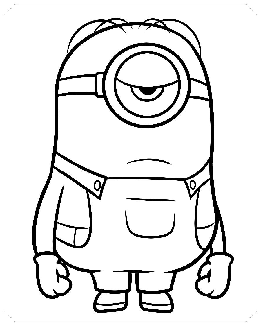 Dibujos de minios para colorear