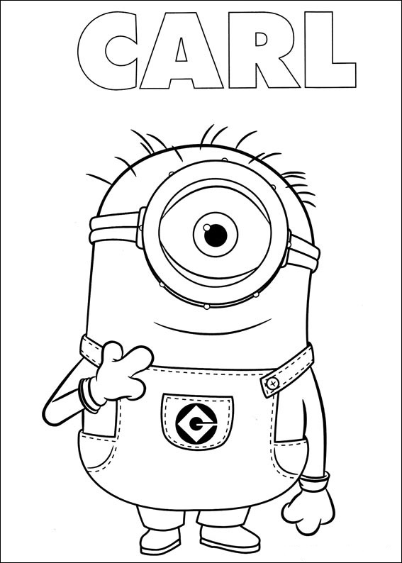 Dibujos de minios para colorear