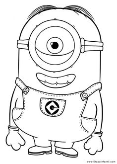 Dibujos de minios para colorear