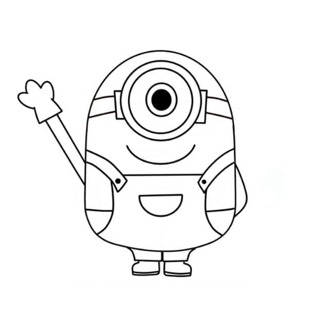 Dibujos de minios para colorear