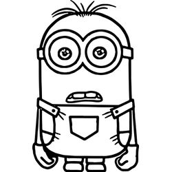 Dibujos de minios para colorear
