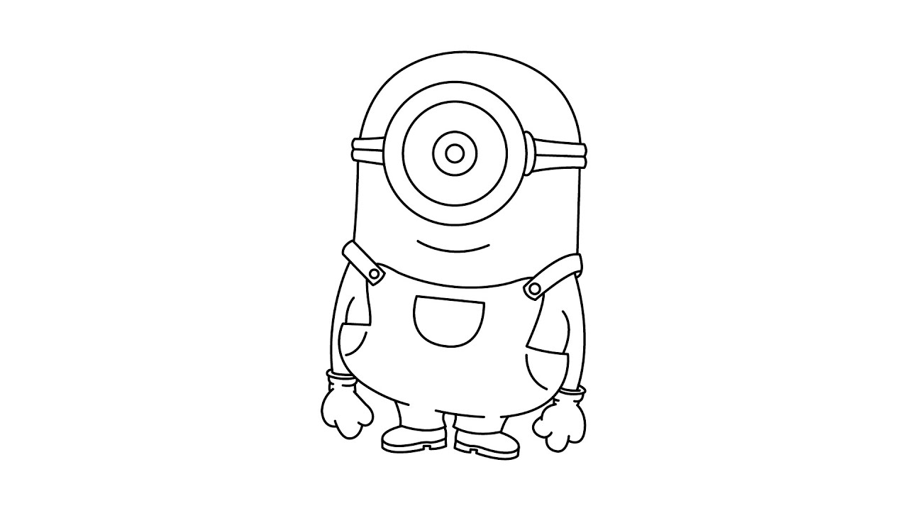 Dibujos de minios para colorear